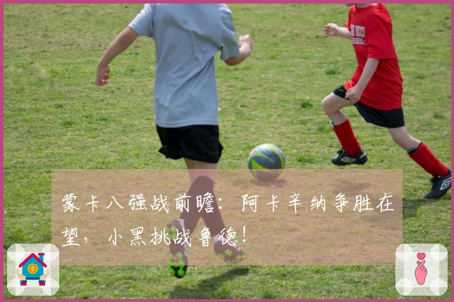 蒙卡八强战前瞻：阿卡辛纳争胜在望，小黑挑战鲁德！